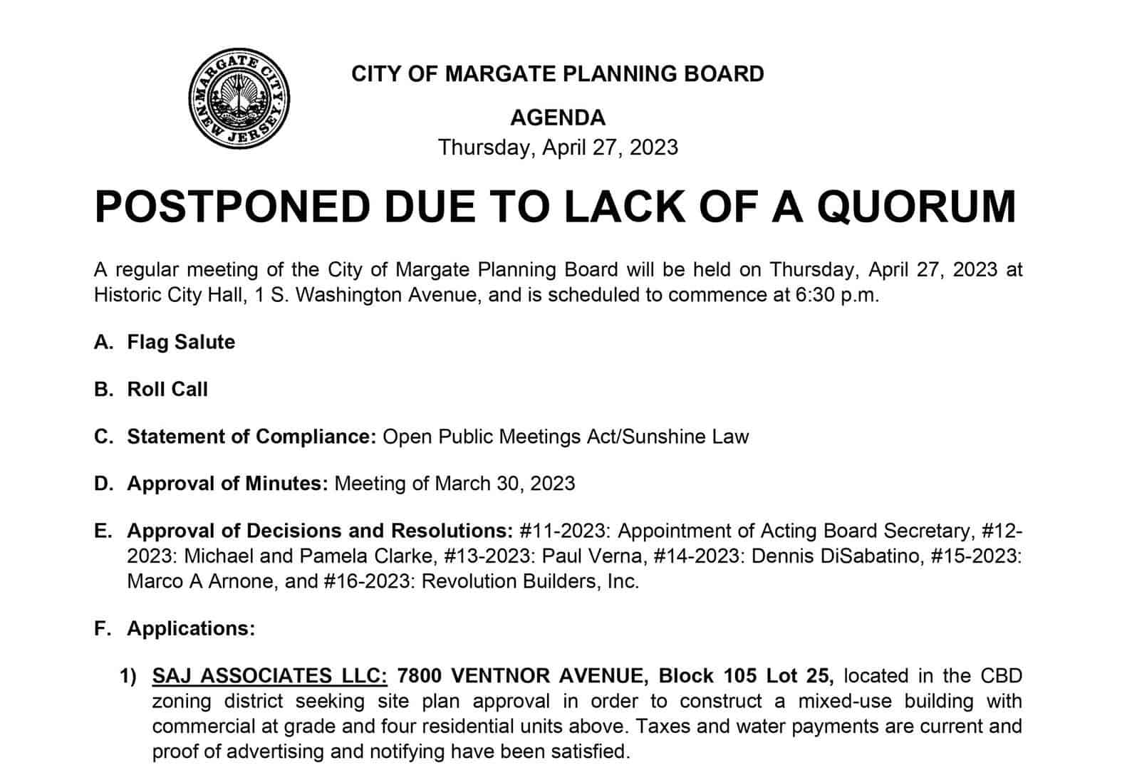 Margate Planning Board Accused of Spot Zoning 3 Margate Planning Board Accused of Spot Zoning